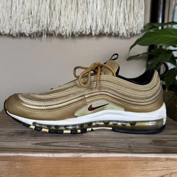 Nike Air Max 97 OG QS Metallic Gold (2017) 884421-700 Size 8.5